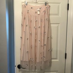 Anthropologie Billie Textured Maxi Skirt